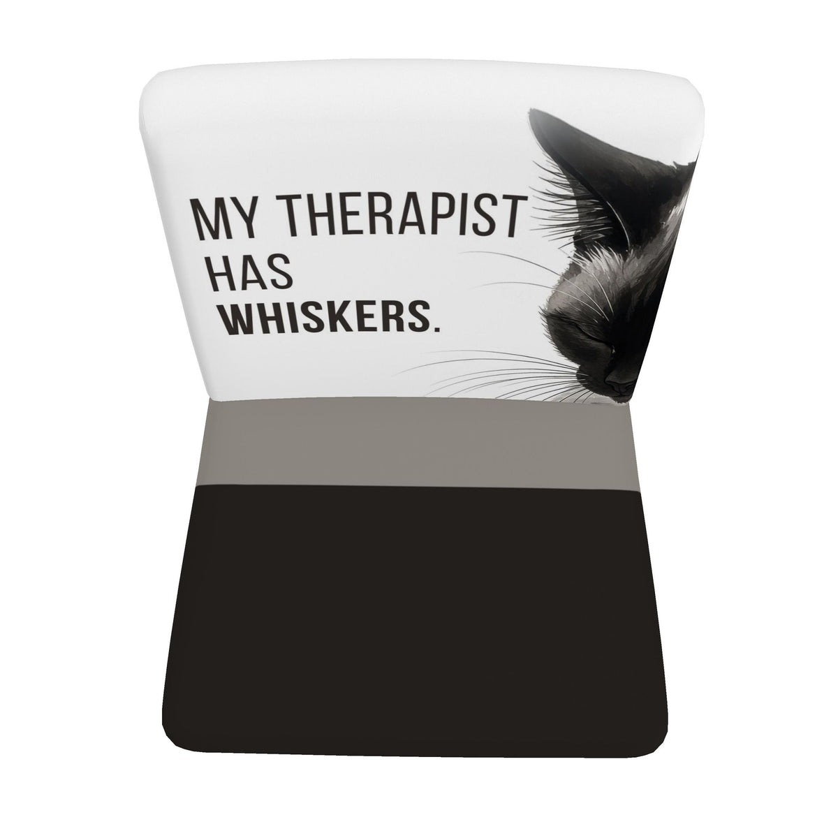 My Therapist Has Whiskers Siamese cat occasional chair, top view