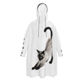 Stretching Siamese Cat Rain Poncho