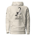 Long Day, Longer Cat Siamese Cat Hoodie, Oatmeal Heather, front view