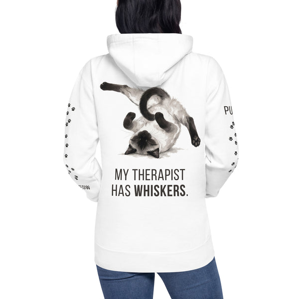 My Therapist Has Whiskers Siamese Cat Hoodie